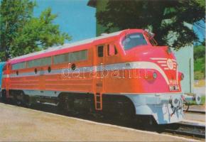 10 db MODERN használatlan motívumlap; magyar vonat / 10 modern unused motive cards; Hungarian train