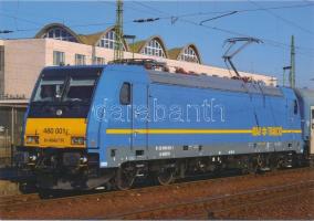 12 db MODERN használatlan motívumlap; magyar vonat és villamos / 12 modern unused motive cards; Hung...