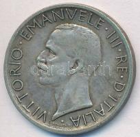 Olaszország 1929R 5L Ag "Viktor Emanuel" T:2,2- Italy 1929R 5 Lire Ag "Vittorio Emanuele" C:XF,VF