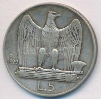 Olaszország 1929R 5L Ag "Viktor Emanuel" T:2,2-
Italy 1929R 5 Lire Ag "Vittorio Emanu...