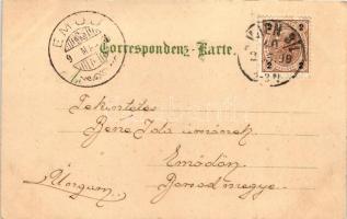 1899 Vienna, Gruss aus Wien; Stefansdom litho