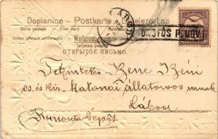 New Year, clover Emb. litho (EK)