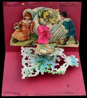 Easter, Emb. litho pop up postcard