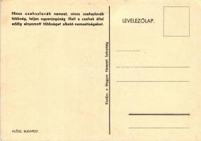 'Nincs csehszlovák nemzet...' kiadja a Magyar Nemzeti Szövetség / Anti-Czechoslovakian pro...