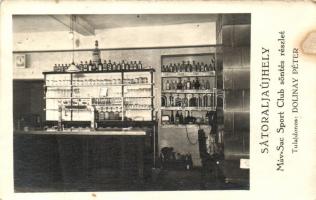 Sátoraljaújhely, Dolinay Péter Máv-Sac Sport Club söntés részlet, photo (fa)