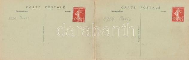 1924 Paris, Olympiade, General view of the Stadium of Colombes. The athletes grouped for the olympic...