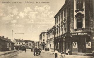 Bohumín, Oderberg; Oktober 28 street, shop of Marie Zamecnik