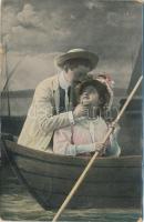 11 db RÉGI motívumlap; szerelmes párok / 11 old motive cards; love couples