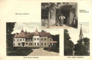 Lad, Németlad; hangya, Gróf Hoyos kastély, Római katolikus templom