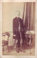 cca. 1866 Kubinyi Ágoston a Nemzeti Múzeum főigazgatója (1799-1873) keményhátú fotó