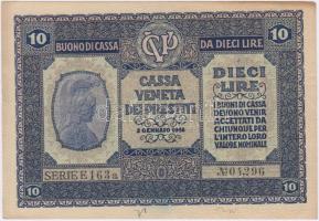 Olaszország / Velence / osztrák-magyar megszállás 1918. 10L T:I- Italy / Venice / Austrian-Hungarian occupation 1918. 10 Lire C:AU