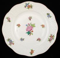 Herendi Eton mintás süteményes tányér, kézzel festett, jelzett, hibátlan, d:18,5 cm