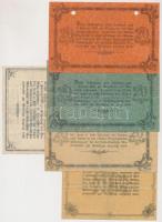 Németország / Weimari Köztársaság / Marienwerder 1918. 5M + 10M + 20M (3xklf) 2db lyukasztással érvé...