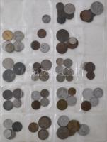 270db külföldi és magyar fémpénz műbőr albumban, főleg külföldiek T:vegyes