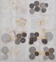 270db külföldi és magyar fémpénz műbőr albumban, főleg külföldiek T:vegyes