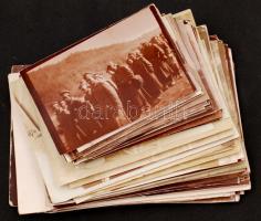 cca 1914-1945 cca 129 db katonai fotó különféle témákban (front, életképek, stb.), egy részük hátulján feliratozva, különböző méretben