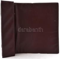 Bordó bankjegytartó album 100 férőhellyel