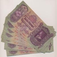 1930. 100P (13x) "E 761" 5db sorszámkövető + "E 550" 2db sorszámkövető + "*E 092" 6db sorszámkövető T:II szép papír