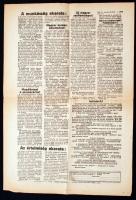 cca 1940 Mit akar a Magyar Szociális Népmozgalom? Nemzet Szocialista plakát, 470x320mm