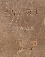 Régi fém tálca Szent Koronával, "Royal Nagy Szálloda" és "Vendéglős Szakiskola Budape...