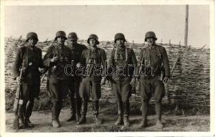 4 db RÉGI használatlan motívumlap; katonai fotó képeslap / 4 old unused motive cards; military photo...