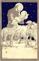 Cserkész / Scouts s: Márton L. - 3 db régi képeslap / 3 old postcards