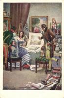 "Régi jó idők" Magyarországon s: Biczó András - 4 db régi képeslap / 4 old postcards