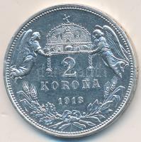 1913. 2K Ag "Ferenc József" T:2 Adamo K6