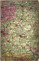 Östl. Kriegsschauplatz / WWI Eastern Theater of war map (EB)