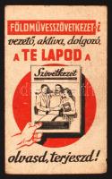 1951 "A te lapod a Szövetkezet, olvasd, terjeszd!" A Földművesszövetkezetet népszerűsítő kártyanaptár