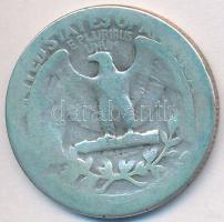 Amerikai Egyesült Államok 1934. 1/4$ Ag "Washington" vastag mottó T:2-,3
USA 1934. 1/4 Dol...
