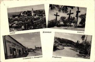 Kemence, Hangya üzlet, folyó, Kálvária (EK)