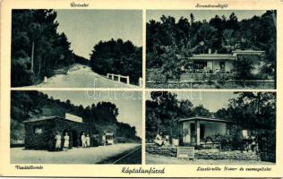 Balatonalmádi, Káptalanfüred, út, strand vendéglő, vasútállomás, László villa fűszer és csemege üzlet