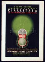 1939 A M. Kir. Honvéd Térképészeti Intézet 20 éves fennállása alkalmából rendezett kiállítás prospektusa képekkel illusztrálva, 7p