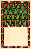 'Az Iparművészeti Iskola levelezőlapjai' Ungarische Werkstätte no. 2022. kiadja Rigler Rt. / Hungarian folklore, Christmas (EB)