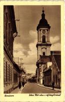 Komárom, Jókai Mór utca, református templom / street, Calvinist church (EK)