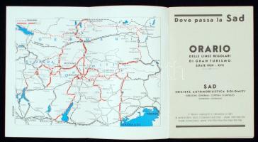 1939 Sad Sovietá Automobilistica Dolomiti, direzione generale: Cortina D'Ampezzo, utazási prosp...