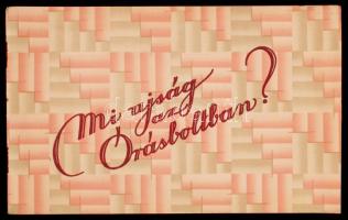 cca 1920-1930 Bp.IV., Herpy Arnold "a jó órák művesének" sok képekkel illusztrált dekoratív órakatalógusa, 32p