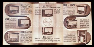 1933-1941 Bp., A Dénes Testvérek Rt. és a Barta és Társa rádiókatalógusa, benne Philips Rádiókkal