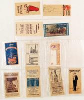 XX. század eleje,különböző reklám számoló cédulák, vegyes minőségben, 11db / Beginning of the XX. ce...