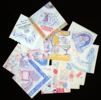 13 db régi reklámos szalvéta (Hungária Kávéház, Híd-Bistró, Metropol, Hotel Duna, Pince Söröző stb.) jó állapotban