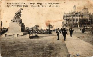 Saint Petersburg, Statue de Pierre I et le Quai (fl)