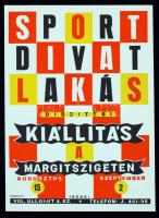 Sport Divat Lakás Díszítési Kiállítás a Margitszigeten, kisplakát, 18x25 cm