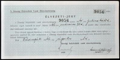 Jászladány 1911. "Jászsági Helyi Érdekű Vasút Részvénytársaság" 200K-ról szóló Elsőbbségi ...