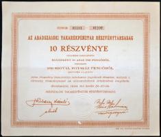 Abádszalók  1944. Takarékpénztár 10x10P-ről szóló hozzávaló értékszelvényekkel T:II-