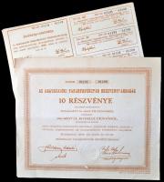 Abádszalók  1944. Takarékpénztár 10x10P-ről szóló hozzávaló értékszelvényekkel T:II-