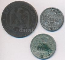 Vegyes: Franciaország / II. Császárság 1855. 2c Br "III. Napóleon" + Olaszország 1894KB 20...