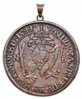 1599NB/S-S Tallér Ag "Rudolf" Nagybánya, jelzett ezüst keretben, füllel (Br:38,23g) T:2-
H...