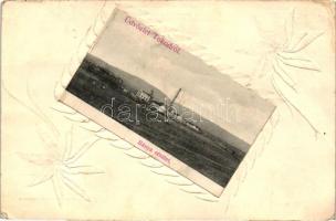 Tokod, Bánya; virágmintás bevágásokkal díszített lap