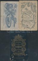 cca 1860-1900 Korabeli, keményhátú családi  fotók, Mai Manó és Társa (Budapest) különböző hátoldalla...